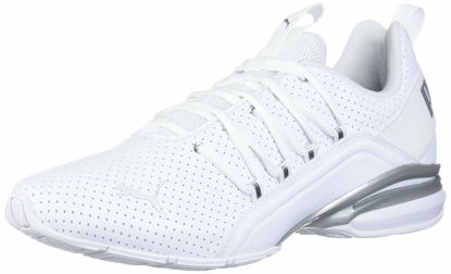 Picture of PUMA Men's AXELION PERF Cross Training Sneaker, Puma White-Puma Silver, 9 - Size: 9