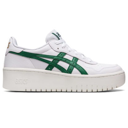 Picture of ASICS Women's Japan S PF Sportstyle Shoes, 10, White/Shamrock Green - Size: 10