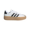 Picture of adidas Women's VL Court Bold Sneaker, White/Black/Wonder Beige, 9 - Size: 9