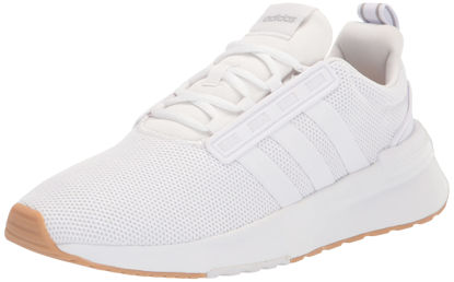 Picture of adidas Men's Racer TR21 Running Shoe, White/White/Grey, 9 - Size: 9