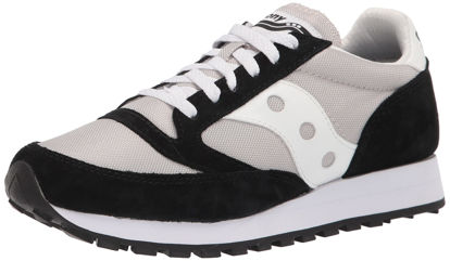 Picture of Saucony Unisex Jazz 81 Sneaker, Black/Stone/White, 10.5 US Men - Size: 12 Women/10.5 Men