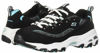 Picture of Skechers Women's D'Lites Me Time Sport Sneaker Shoes, Black/Turquoise, Size 9 - Size: 9