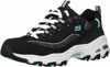 Picture of Skechers Women's D'Lites Me Time Sport Sneaker Shoes, Black/Turquoise, Size 9 - Size: 9