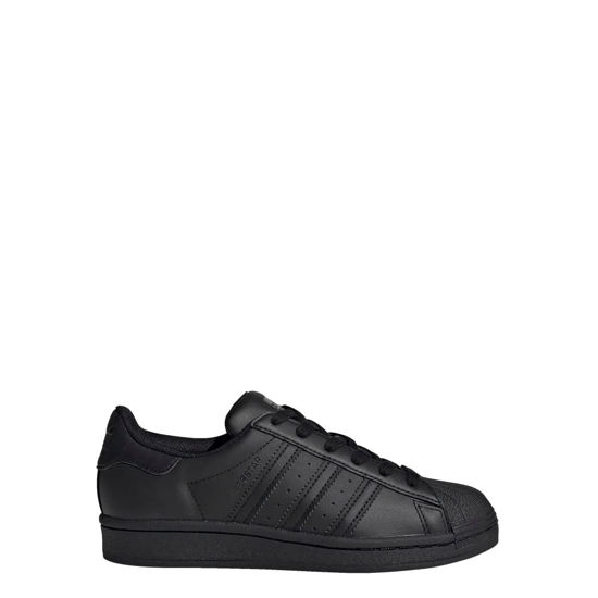 Picture of adidas Superstar Shoes Kids', Black, Size 4 - Size: 4 Big Kid