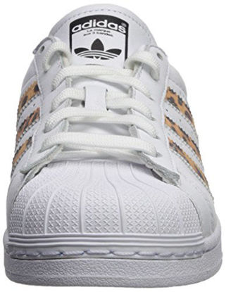 Picture of adidas Originals womens Superstar Sneaker, White/Black, 11 US - Size: 11