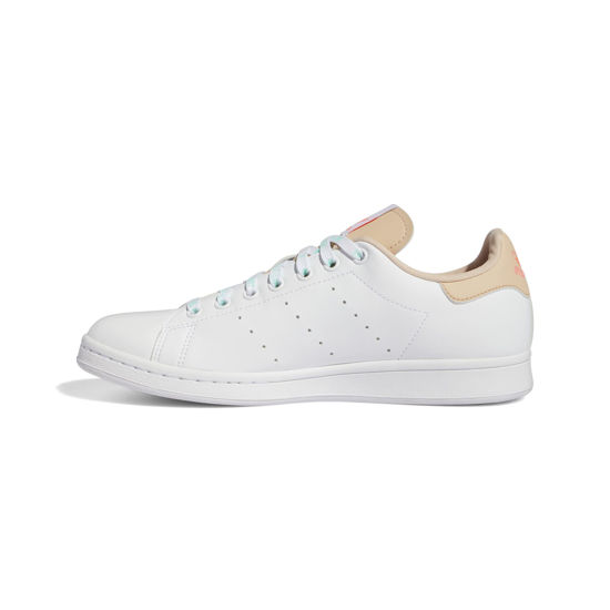 Picture of adidas Originals Women's Stan Smith Sneaker, White/Halo Blush/Acid Red, 6.5 - Size: 6.5