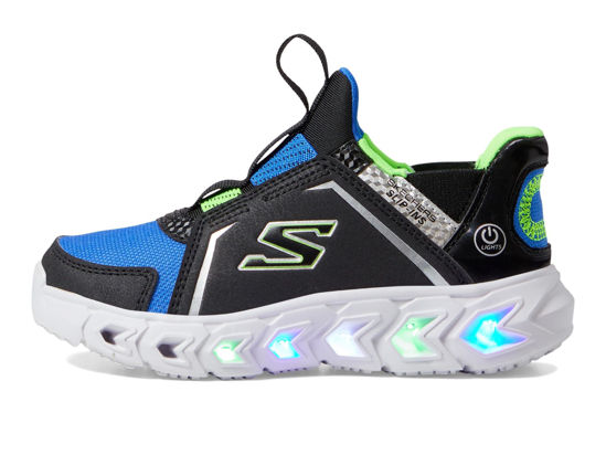 Picture of Skechers Boy's Hypno-Flash 2.0-Brisk-Brights Sneaker, Black/Blue/Lime, 12 Little Kid - Size: 12 Little Kid