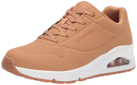 Picture of Skechers womens Skecher Street Women's Uno - Stand on Air Sneaker, Tan, 8.5 US - Size: 8.5