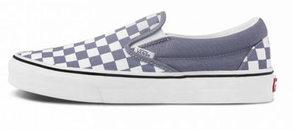 Picture of Vans Men's Classic Slip On, (Checkerboard) Blue Granite/True White, Size 8 - Size: 8