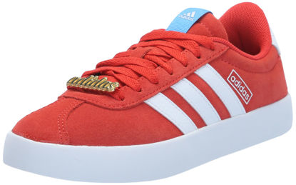 Picture of adidas Women's VL Court 3.0 Sneaker, Bright Red/White/Blue Burst, 11 - Size: 11