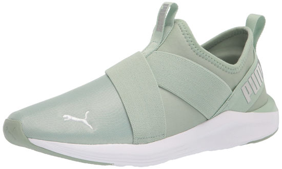 Picture of PUMA Prowl Slip-On Pastel Women's Sneaker 6.5 B(M) US Green-Silver - Size: 6.5