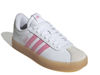 Picture of adidas Women's VL Court 3.0 Sneaker, White/Bliss Pink/Gum, 8 - Size: 8