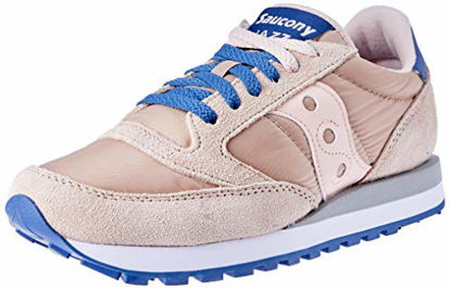 Picture of Saucony Women's Jazz Original Sneaker, tan/blush/blue, 6.5 M US - Size: 6.5