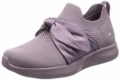 Picture of Skechers BOBS Sport Squad 2 - Bow Beauty Womens Slip On Sneaker Mauve 8 - Size: 8