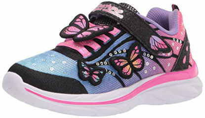 Picture of Skechers girls Quick Kicks-flutter Joy Sneaker, Black/Multi, 4 Big Kid US - Size: 4 Big Kid