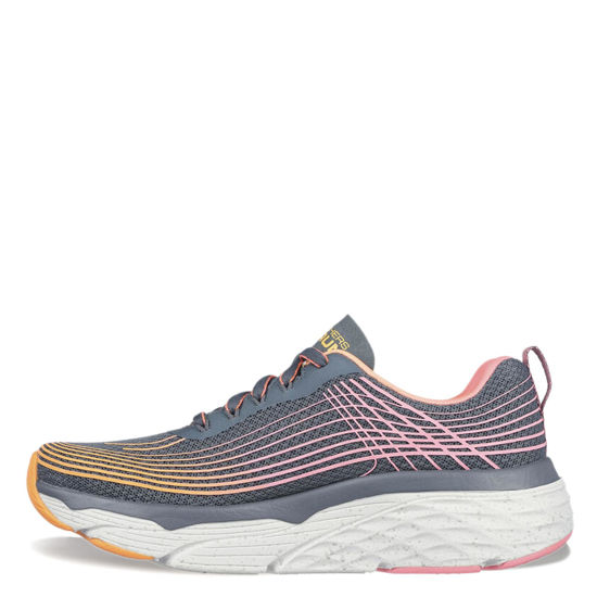 Picture of Skechers Women's MAX Cushioning Elite-Galaxy Burst Sneaker, Gray/Orange, 8 - Size: 8