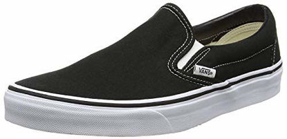 Picture of Vans Classic Slip-on Skate Shoes (Black/White) US Men's 6 / Women's 7.5 - Size: 7.5 Women/6 Men