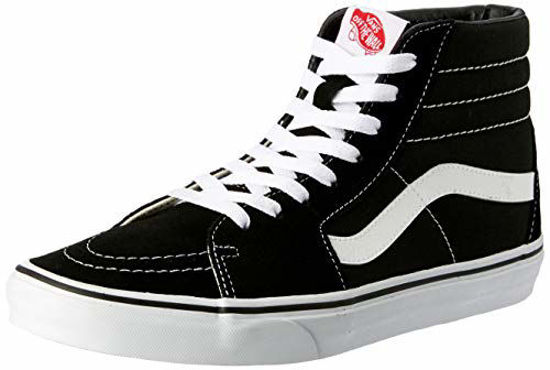 Picture of Vans Sk8-Hi Unisex Shoes Size 5, Color: Black/Black/White - Size: 6.5 Women/5 Men