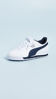 Picture of PUMA Mens Roma Sneaker, Basic white-new navy, 10 - Size: 10