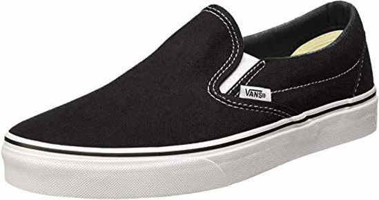 Picture of Vans Unisex Adults? Classic Slip On Trainers Black/White - Size: 12.5 Women/11 Men