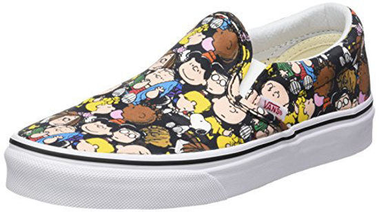 Picture of Vans X Peanuts Classic Slip-On (Peanuts) The Gang/Black VN0A38F7OQX Mens 9.5, Womens 11 - Size: 9.5 M US