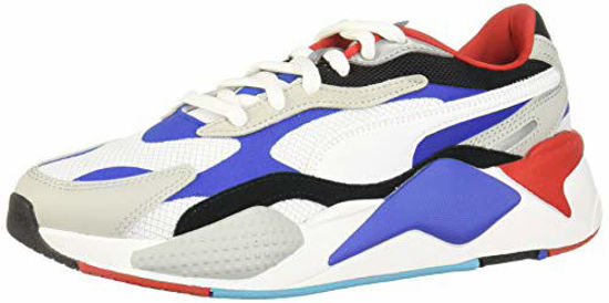 Picture of PUMA Select Men's RS-X³ Puzzle Sneakers, Puma White/Dazzling Blue, 13-13.5 Medium US - Size: 13-13.5