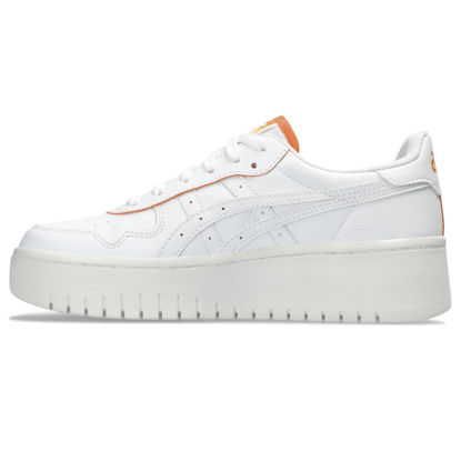 Picture of ASICS Women's Japan S PF Sportstyle Sneaker, 10, White/Orange Lily - Size: 10