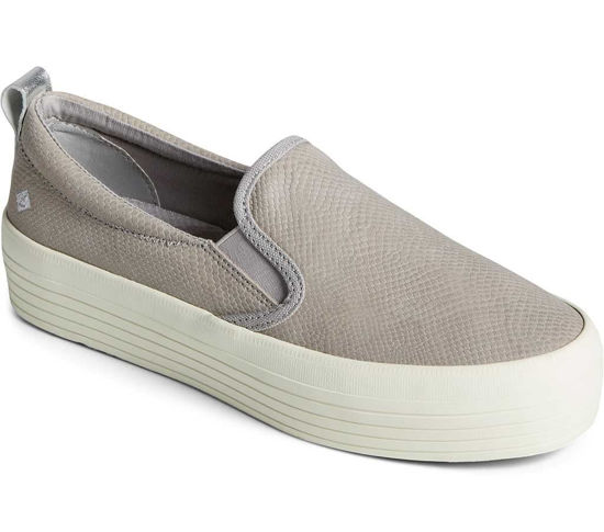 Picture of Sperry Women's Crest Vibe Platform Sneaker, Grey Snake, 5 - Size: 5