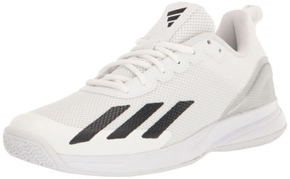 Picture of adidas Men's Courtflash Speed Sneaker, White/Core Black/Matte Silver, 6.5 - Size: 6.5