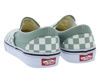 Picture of Vans Classic Slip-On Unisex Shoes Size 7, Color: Color Theory Checkerboard/Cloud White-Green - Size: 8.5 Women/7 Men