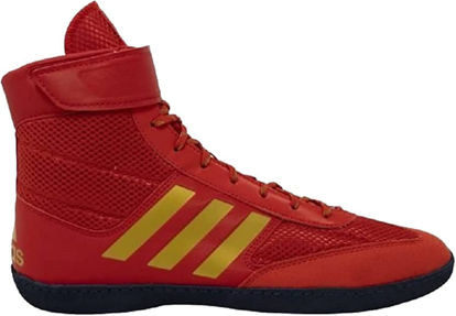 Picture of adidas Men's Combat Speed 5 Wrestling Shoe, Red/Gold/Navy, 8.5 - Size: 8.5