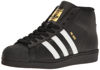 Picture of adidas Unisex-Kids Pro Model J Sneaker, Core Black, Ftwr White, Gold Met. , 5.5 M US Big Kid - Size: 5.5 Big Kid