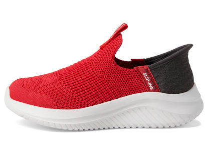 Picture of Skechers Boy's Slip Ins Ultra Flex 3.0 Sneaker, Red/Black, 1 Little Kid - Size: 1 Little Kid