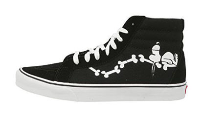 Picture of Vans x Peanuts SK8-Hi Reissue Sneakers (Snoopy Bone/Black) Men's Snoopy Shoes - Size: 13 M US Women / 11.5 M US Men