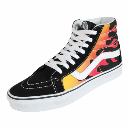 Picture of Vans Mens SK8 HI Reissue Flame Black Size 9.5 - Size: 11 Women/9.5 Men