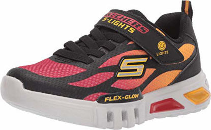 Picture of Skechers Kids Boy's S Lights: Flex-Glow Sneaker, Black/Red, 1 Little Kid - Size: 1 Little Kid