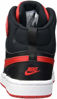 Picture of Nike Court Borough Mid 2 (Little Kid) Black/University Red/White 2 Little Kid M - Size: 2 Little Kid