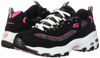 Picture of Skechers Womens DLites Me Time Sport Sneaker Shoes, Black/Hot Pink, Size 6.5 - Size: 6.5