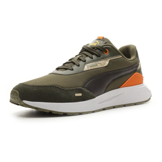 Picture of PUMA Men's RUNTAMED PLUS Sneaker, PUMA Olive-Flat Dark Gray-Pumpkin Pie, 9 - Size: 9