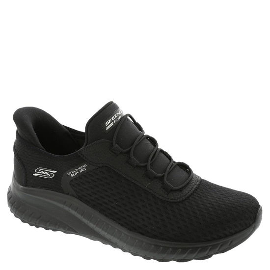 Picture of Skechers Women's Hands Free Slip-ins Bobs Squad Chaos-in Color Sneaker, Black/Black, 8 - Size: 8