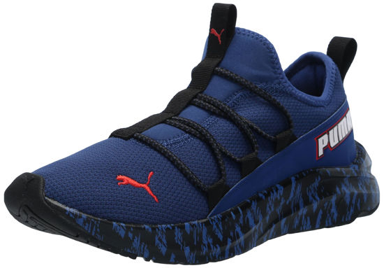 Picture of PUMA Kids One4All Sneaker, Blazing Blue Red Black, 8 US Unisex Toddler - Size: 8 Toddler