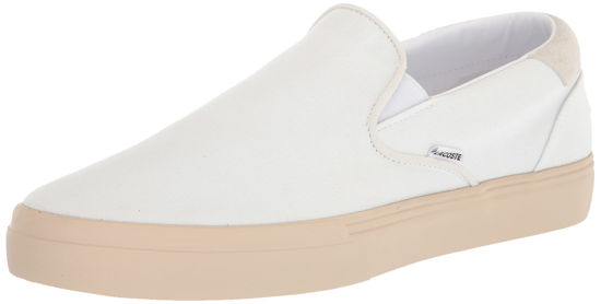 Picture of Lacoste Men's Jump Serve Slip on Sneaker, White/Off White, 11 - Size: 11