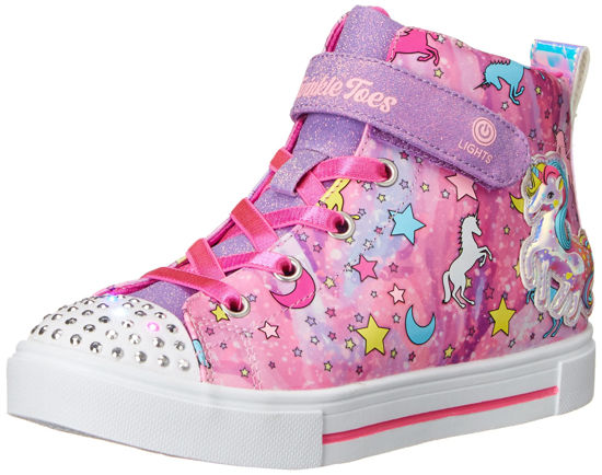 Picture of Skechers Kids Girls Twinkle Sparks Sneaker, Pink/Multi, 5 Toddler - Size: 5 Toddler