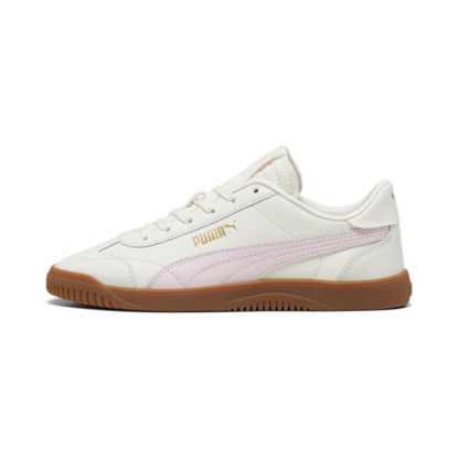 Picture of PUMA Womens Club 5v5 Sneaker, Warm White-Whisp of Pink-PUMA Womens Gold, 8.5 - Size: 8.5