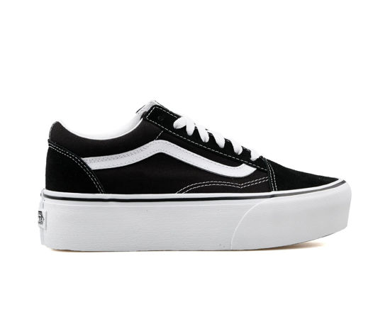 Picture of Vans UA Old Skool Stackform Suede/Canvas Black, Men US Size 5 - Size: 6.5 Women/5 Men