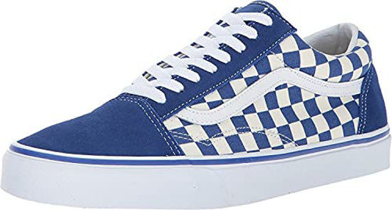 Picture of Vans Unisex Old Skool (Primary Check) True Blue/White Mens 6/Womens 7.5 - Size: 7.5 Women/6 Men