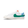 Picture of Nike Blazer Low '77 Jumbo Women's Shoes (White/Malachite-University Blue/Crimson, US Footwear Size System, Adult, Women, Numeric, Medium, 7) - Size: 7