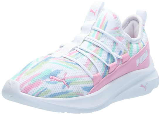 Picture of PUMA One4All Sneaker, White-Pink Lilac-Mint, 11.5 US Unisex Little Kid - Size: 11.5 Little Kid