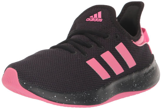 Picture of adidas Women's Cloudfoam Pure Sportswear Sneakers, Core Black/Pink Fusion/Lucid Pink, 8 - Size: 8