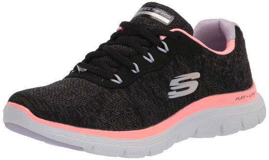 Picture of Skechers Women's 149570 Flex Appeal 4.0 Sneaker, Black/Coral, 5.5 - Size: 5.5